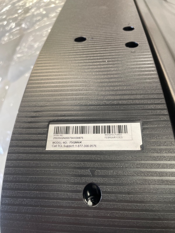 Photo 1 of ***PARTS ONLY***TCL 75 Inch Class QM6K Series | Mini LED QLED 4K HDR | 75QM6K, 2025 Model | 120HZ-144HZ High Brightness Smart Google TV Dolby Atmos Onkyo Audio | Voice Remote Alexa Gaming Streaming Television