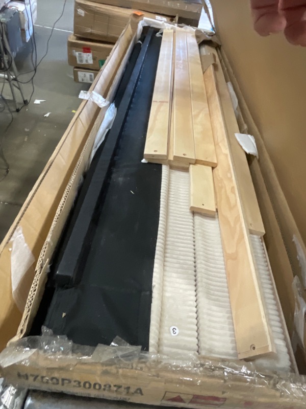 Photo 1 of **Box One Of two** full Size Velvet House Bed Wood Bed Beige