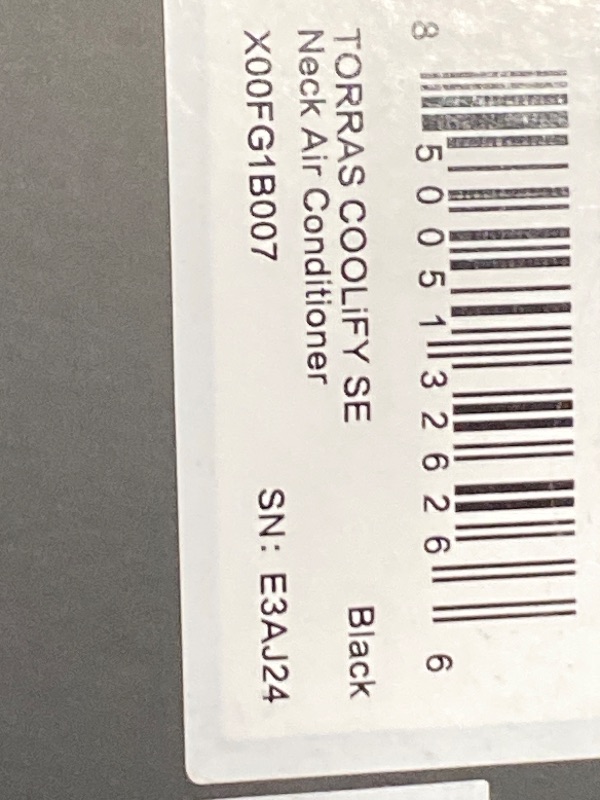 Photo 1 of **FOR PARTS/NON-FUNCTIONAL** TORRAS COOLiFY 2S Neck Fans that Blow Cold Air [Limited Version], Neck Air Conditioner with Long Battery, Orange-blue-Change Neck Fan, Smart App Control Neck Fan Rechargeable, Black