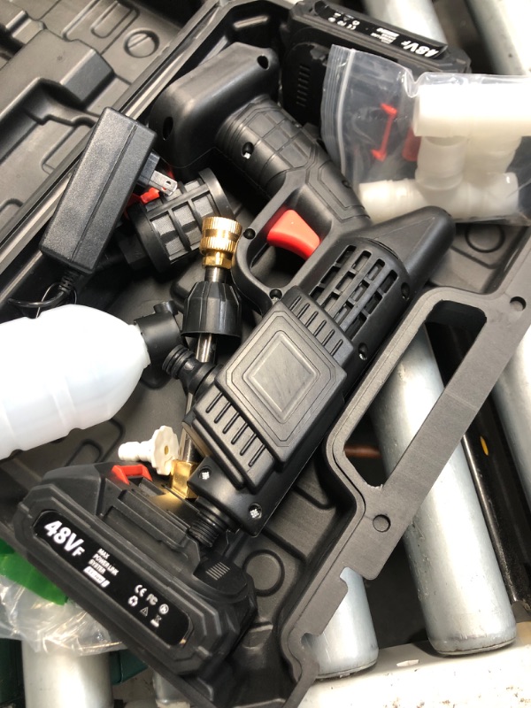 Photo 1 of (see all images) Topteng Power Blaster Plus Pressure Washer Cordless Portable Electric High Pressure Water Spray Gun and Hose Car Washer