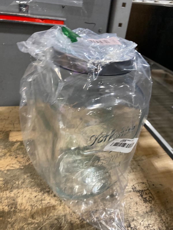 Photo 1 of 1 Gallon Drink Dispenser with Spigot 18/8 Stainless Steel – Airtight & Leakproof Glass Sun Tea Jar with Anti-Rust Lids, Beverage Dispenser for Parties - Laundry Detergent Holder