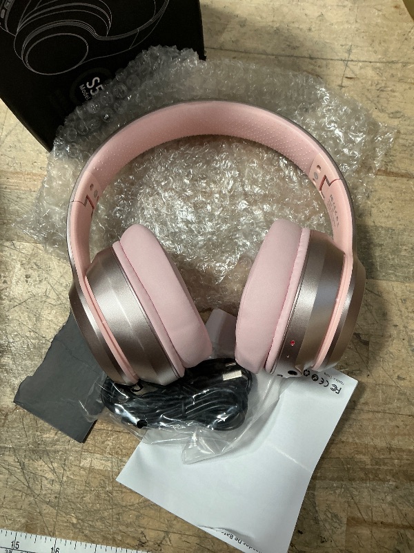 Photo 1 of *POWERS ON** WIRELESS BLUETOOTH STEREO HEADSET PINK 