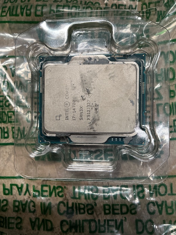 Photo 1 of *UNKNOWN IF USED** Intel® Core™ i7-14700K New Gaming Desktop Processor 20 cores (8 P-cores + 12 E-cores) with Integrated Graphics -