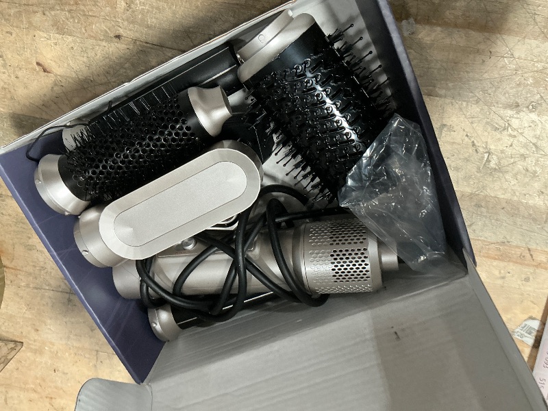 Photo 1 of 6 in ONE Blow Dryer Brush,Air Curling Iron Round Brush Blow Dryer 800W,Ionic Hair Dryer Brush for Women, Hot Air Brush Hair Styling Tools 100-120V (Champagne Gold)