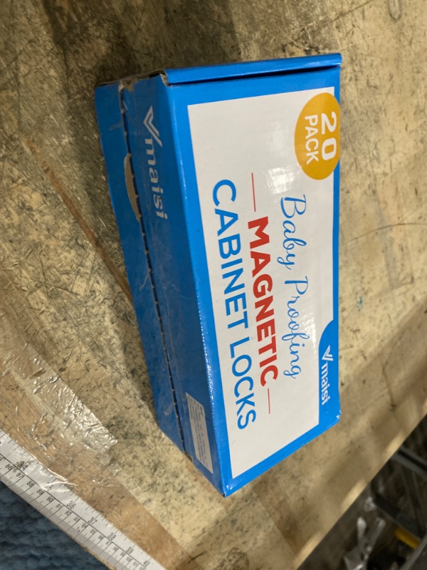 Photo 1 of 20 Pack Magnetic Cabinet Locks Baby Proofing - Vmaisi Children Proof Cupboard Drawers Latches - Adhesive Easy Installation