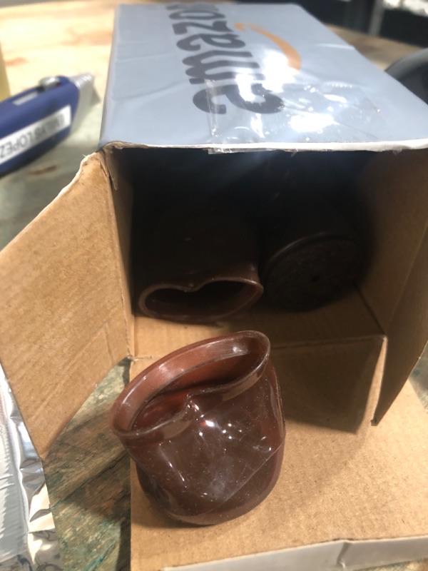 Photo 1 of 32 Pcs Silicone Chair Leg Floor Protectors for Hardwood Floors, Brown Felt Bottom Chair Leg Covers, Free Moving Table Leg Covers, Stool Leg Protectors Caps?Large fit : 1.3'' - 2''?