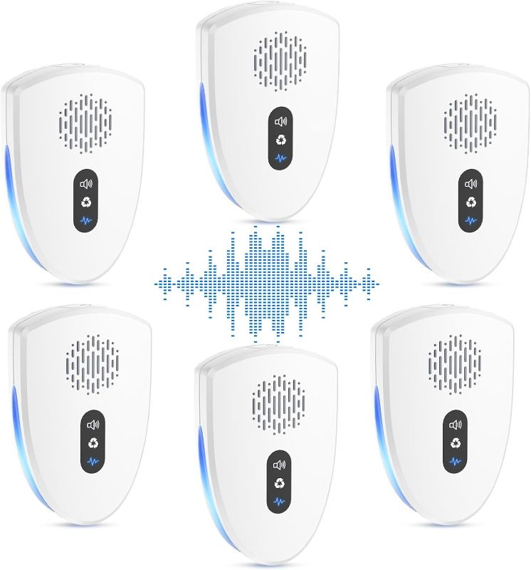 Photo 1 of 
Upgraded Ultrasonic Pest Control Repeller, Mouse Repellent Indoor for Spider Bug Roach Ant Fly Rat Mice Insect Deterrent, Mouse Rodent Repellent...
