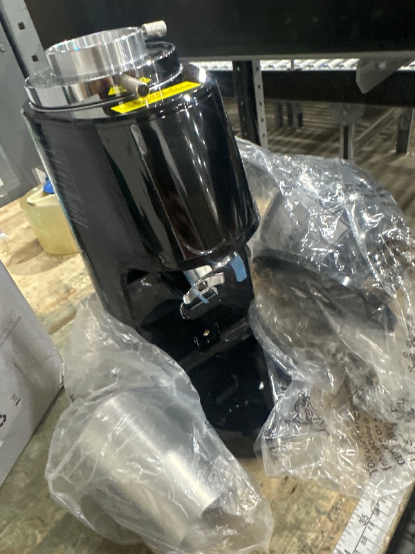 Photo 1 of **FOR PARTS ONLY/BEAN RESERVOIR DOESN'T ATTACH** SHARDOR Professional 64mm Burr Coffee Grinder with 100 Grind Settings and All-Metal Chamber, Coffee Bean Grinder with Adjustable Electronic Timer and LED Display, Anti-Static,Black