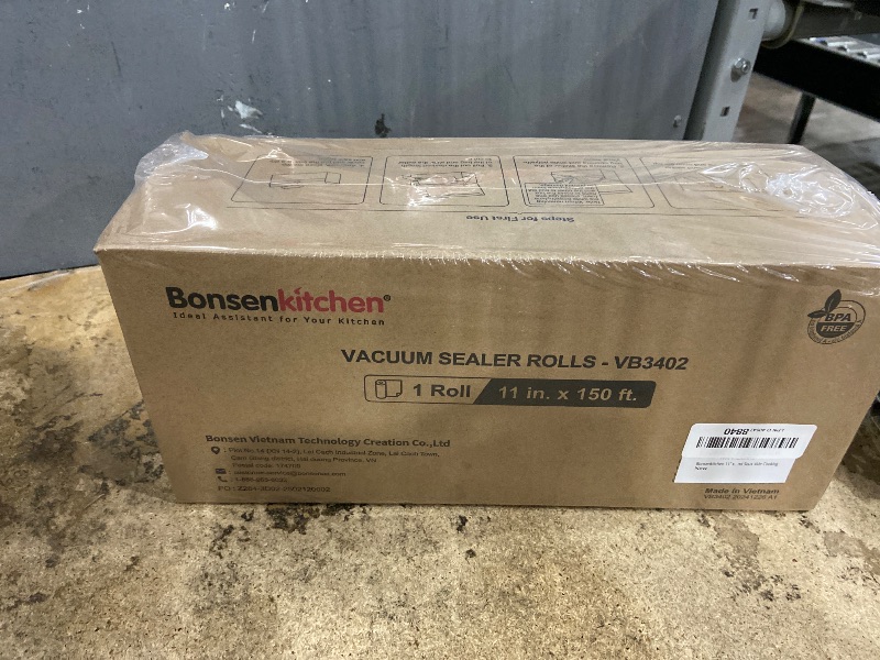 Photo 1 of [2025 New] Bonsenkitchen 11” x 150’ Vacuum Sealer Bags Rolls with Cutter for Food Storage, Commercial Grade, BPA Free, Great for Meal Prep and Sous Vide Cooking