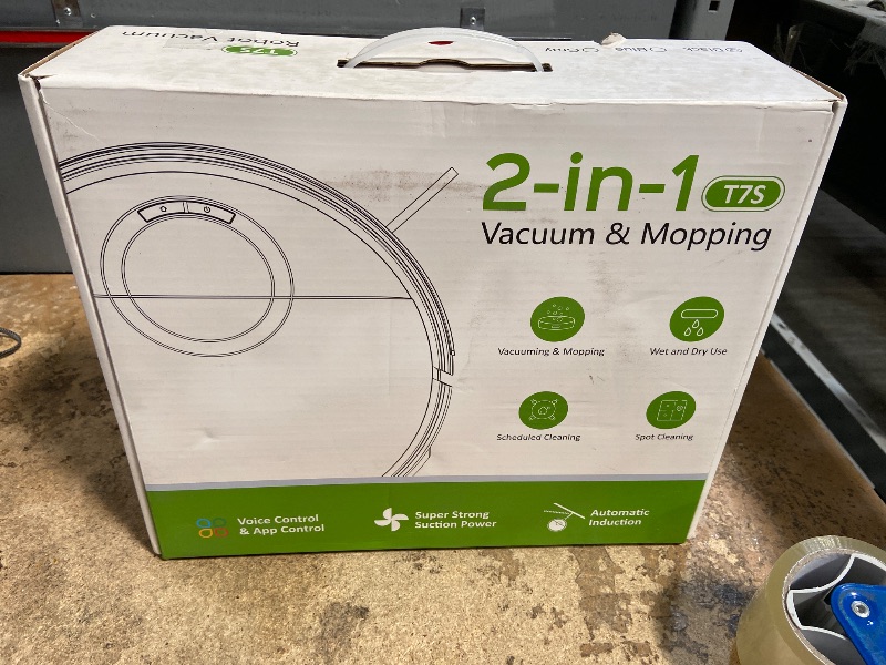 Photo 1 of ***FINAL SALE NO REFUND ***Robot Vacuum and Mop Combo, Robotic Vacuum Cleaner 2 in 1 Vacuuming Mopping with Schedule, Wi-Fi/App/Remote, Max Suction 2000Pa, Self-Charging, Slim, Ideal for Hard Floor, Pet Hair, Low-Pile Carpet
