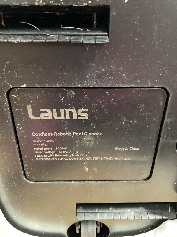 Photo 1 of ***SEE NOTES***(2025 Upgrade) Launs S1 Cordless Robotic Pool Cleaner, Dual Motors & Suction Ports Automatic Pool Vacuum Robot Lasts up to 90 Min, Self-Parking Ideal for Above Ground Pools (New)