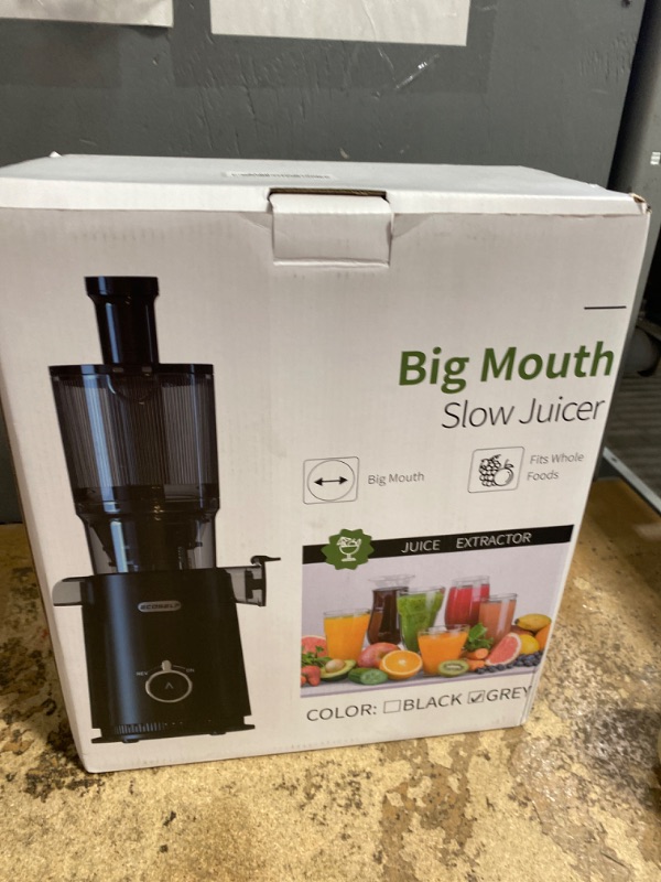 Photo 1 of **PARTS ONLY ITEM*** Cold Press Juicer, ECOSELF Juicer Machines with 4.35" Large Feed Chute Fit Whole Fruits & Vegetables, Self Feeding for Juice Extractor Machine, Easy to Clean and Assemble, High Juice Yield