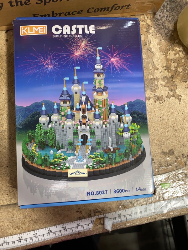 Photo 1 of **************OPENED, PROBABLE MISSING PIECES***************
JXRLMB Magic Princess Blue Castle Micro Building Blocks for Adults Mini Building Kit, Creative Display Gift for Women and Kids Ages 14+ 3600 PCS