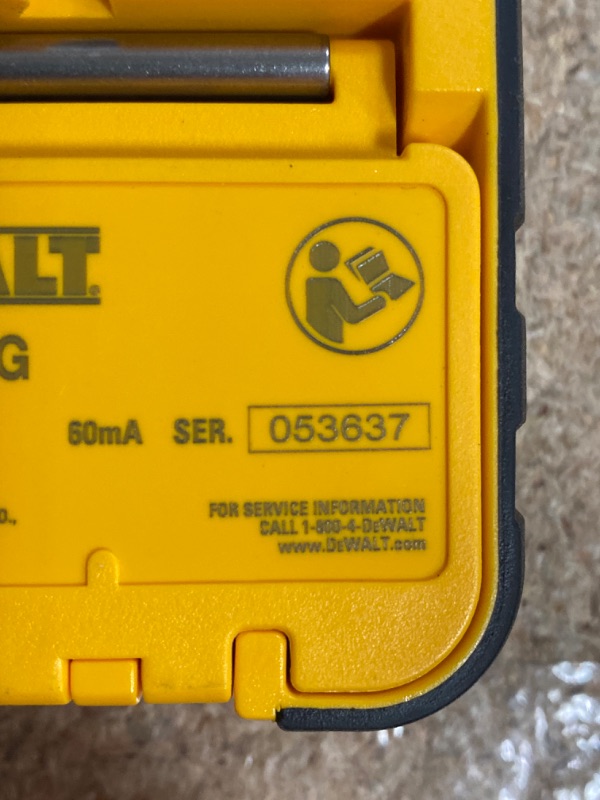 Photo 1 of **UNKNOWN DAMAGES/POSSIBLY FOR PARTS**  DEWALT DW0892G Laser Detector, Green