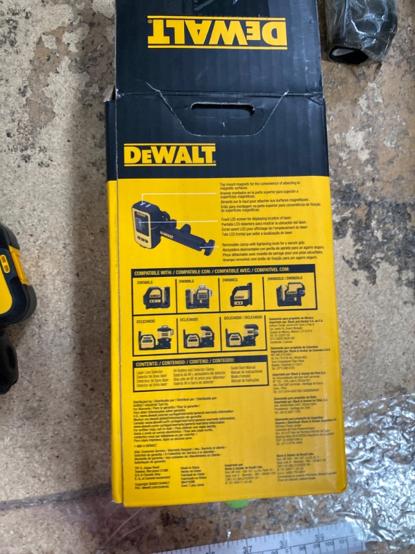Photo 1 of **UNKNOWN DAMAGES/POSSIBLY FOR PARTS**  DEWALT DW0892G Laser Detector, Green