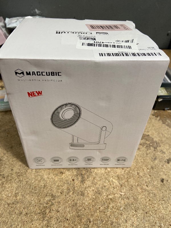 Photo 1 of ?Electric Focus?Magcubic Mini Projector 4K Support, Portable Projector with WiFi 6 and Bluetooth 5.4, Smart Proyector, 5W Soundbase Speaker, 180° Rotation for Home Theater HY300 Ultra