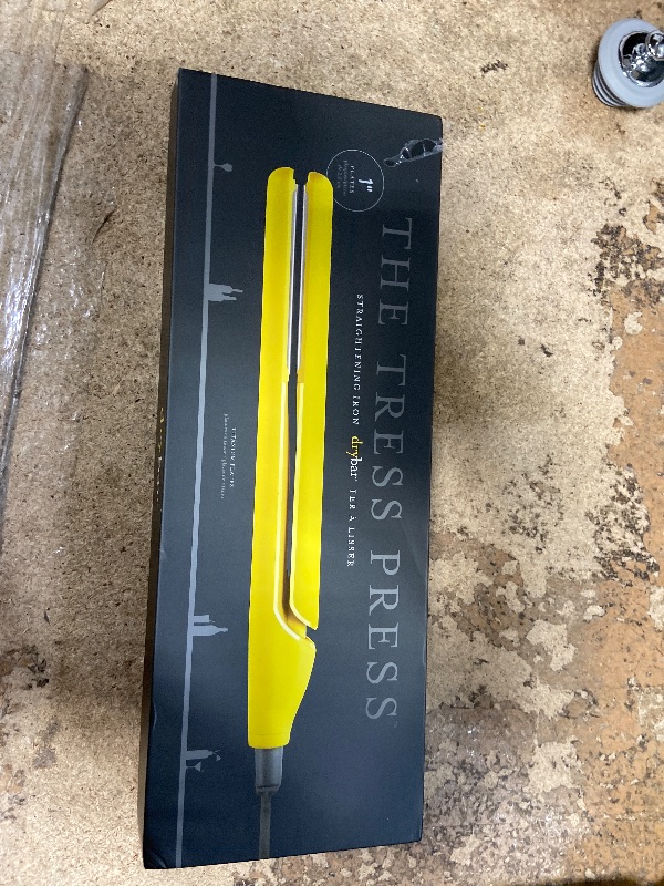 Photo 1 of ***SEE NOTES****Drybar The Tress Press Straightening Iron 1" - Ionic Technology for Smooth, Shiny Hair - Straighten or Wrap Around Barrel to Create Curls, Waves, or Sleek Styles