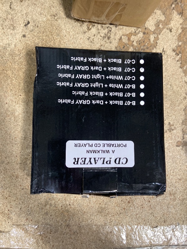 Photo 1 of M-Amazup CD Player Portable, Rechargeable Portable CD Player with Dual Speakers and Anti Skip,CD,USB,AUX,LCD Display,Backlit Button,5 EQ,A-B Repeat,10 Speeds for Home Car Fabric Black