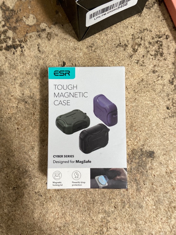 Photo 1 of ************ITEM IS PURPLE, NOT RED***************
ESR for AirPods Pro 3 Case (2025), Compatible with Airpods Pro 3rd Generation Case (USB-C Cable), Magnetic Lid, MagSafe Ready, Powerful Drop Protection, Cyber Series, Red