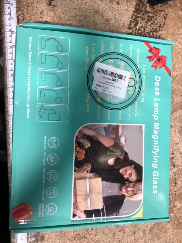 Photo 1 of 10X 20X Desk Magnifying Glass with Light and Stand, Large Magnifying Lamp with 3 Color Modes Lighted Magnifying Light for Crafts Hands Free, Upgrated Head Button Reading Magnifier for Books Sewing