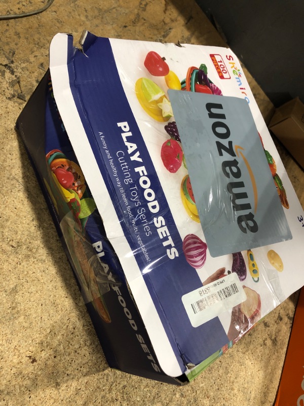 Photo 1 of 100 PCS Cutting Play Food Toy for Kids Kitchen, Pretend Food Toys for Toddlers, Play Kitchen Toys Accessories with 2 Baskets, Fake Food/Fruit/Vegetable, Birthday Gifts for 3 4 5 Years Old Boys Girls