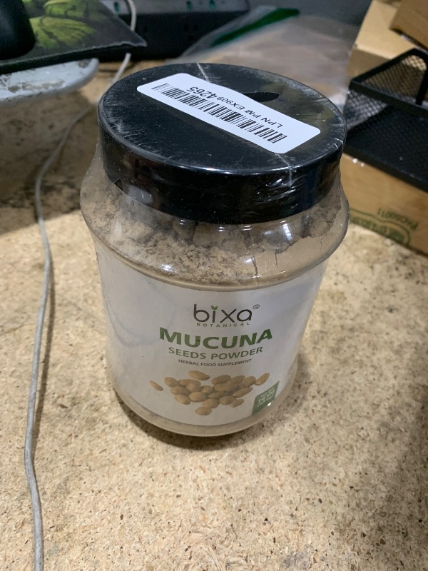 Photo 1 of (BB: 2028) bixa BOTANICAL Mucuna Pruriens Powder | Velvet Bean Powder | Kapikacchu | Kaunch Beej | Ayurvedic Herbal Supplement ? Energy Booster | 1 Pound / 16 OZ | Gluten Free, Non-GMO, Steam Treated, Vegan,