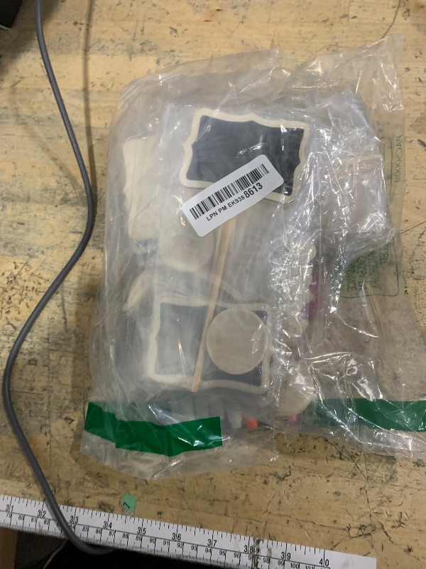 Photo 1 of 20PCS Wood Mini Chalkboard Sign and Replacement Stickers, Food Labels for Party Buffet,Blackboard for Message Board Signs,Weddings Place Cards, Birthday Party