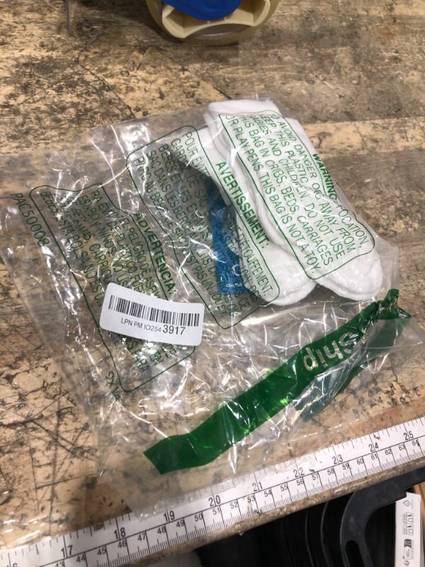 Photo 1 of **PARTIAL SET/ 4 NOT 8** Gerber Kids' 8-Pack Wiggle-Proof Jersey Crew Socks, White, 6-12 Months