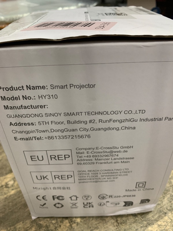 Photo 1 of ?Auto Focus&1080P?Magcubic Mini Smart Projector with 4K Support, Portable Projector with Wifi and Bluetooth, 5W Speaker, Built in Apps, Voice Control, Outdoor Movie Projector