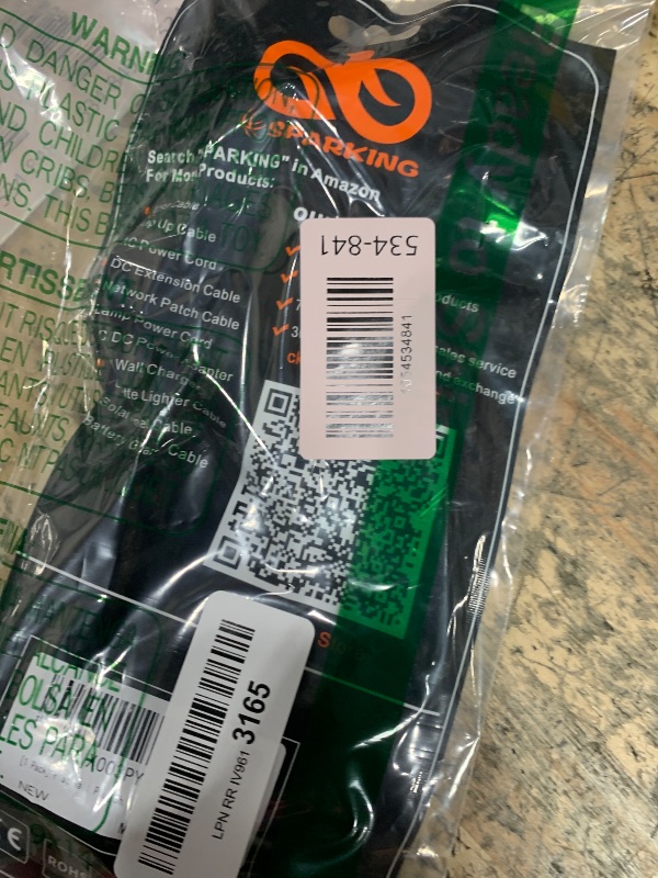 Photo 1 of [1 Pack] Flat Wall Plug Short Power Extension Cord - 6inch Mini White Low Profile Flat Head Small Appliance Power Supply AC Cord, 1625W 16AWG Household 3 Prong Indoor Grounded Short Extension Cord