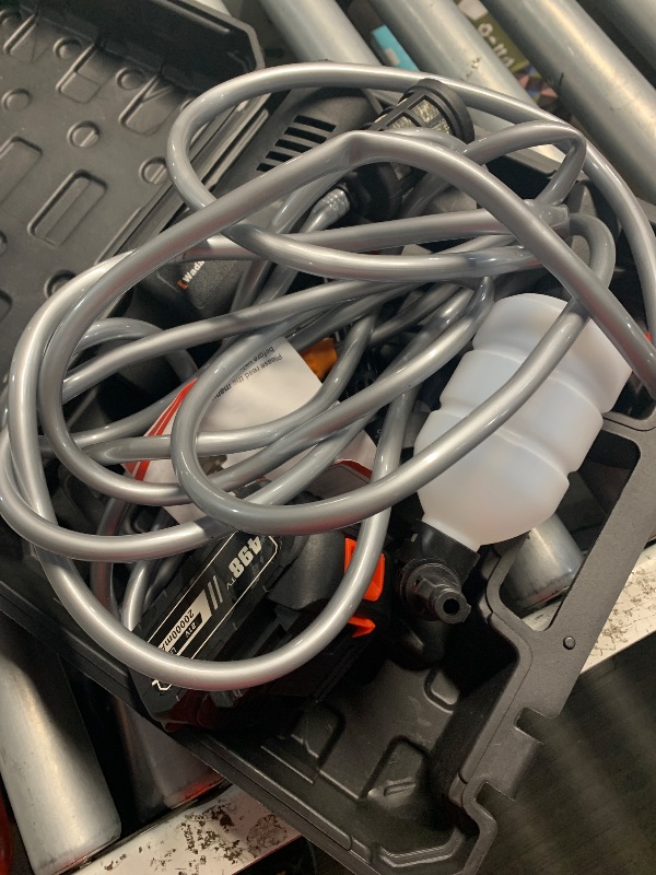 Photo 1 of (used)(sold for parts only) Wadaddy Portable Pressure Washer, 900PSI Cordless Power Washer, Portable Power Washer with 2 Batteries, 6-in-1 Nozzle, Handheld Pressure Washer for Car/Floor/Garden
