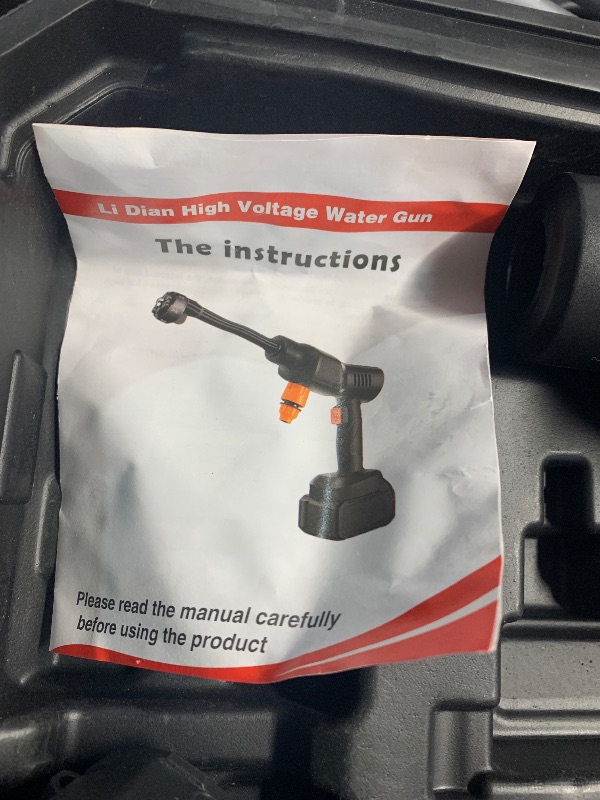 Photo 1 of (used)(sold for parts only) Wadaddy Portable Pressure Washer, 900PSI Cordless Power Washer, Portable Power Washer with 2 Batteries, 6-in-1 Nozzle, Handheld Pressure Washer for Car/Floor/Garden