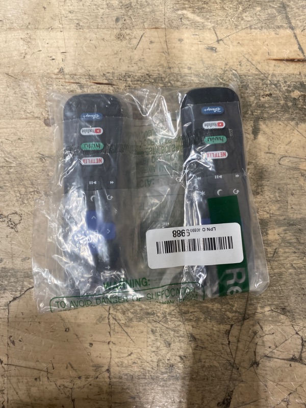 Photo 1 of (Pack of 2) Replacement Remote Control Only for Roku TV, Compatible for TCL Roku/Hisense Roku/Onn Roku/Sharp Roku/Element Roku/Westinghouse Roku/Philips Roku Smart TVs (Not for Roku Stick and Box)