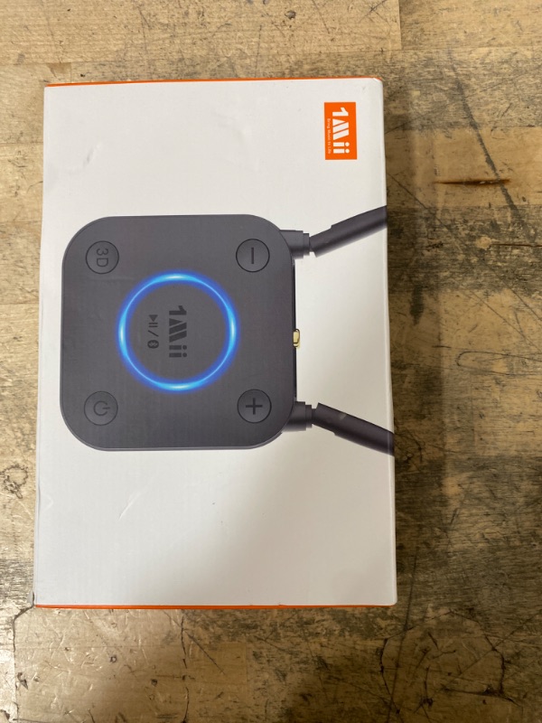 Photo 1 of [Upgraded] 1Mii Bluetooth 5.1 Receiver, Long Range HiFi Bluetooth Audio Adapter w/ 3D Surround aptX HD Low Latency, Optical RCA AUX 3.5mm Coaxial for Home Stereo System - B06Pro Grey