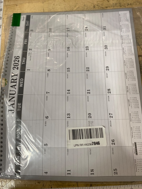 Photo 1 of 2026 Calendar - 2026 Wall Calendar, Jan. 2026 - Dec. 2026, 14.6'' x 11.4", Large Wall Calendar with Highlighted Holidays, Twin-Wire Binding, Calendar for Planning
