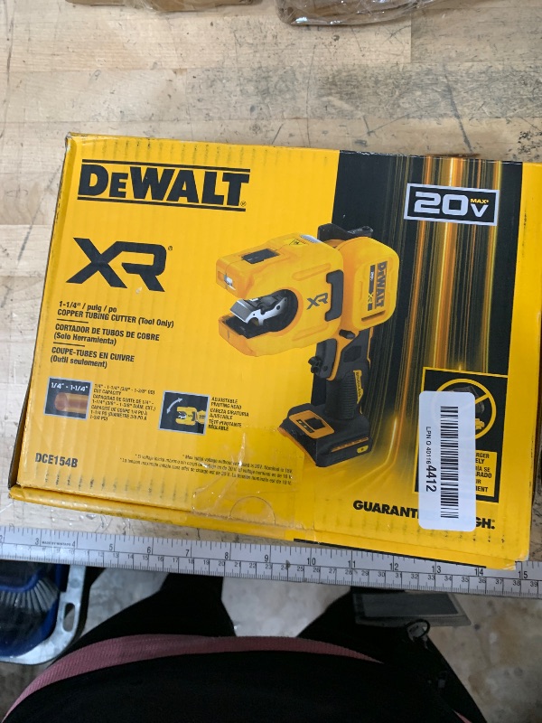 Photo 1 of **Parts Only** DEWALT 20V MAX XR 1-1/4 in. Copper Tubing Cutter (DCE154B)