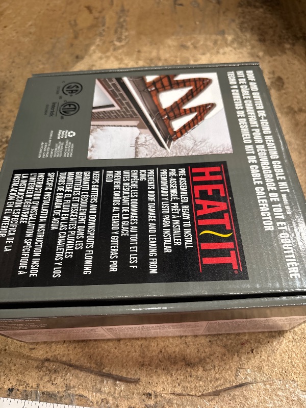 Photo 1 of ****cable's rubber coating shredded at some points *****HEATIT HIRD 100 feet 5 Watts Per Foot Roof & Gutter Snow De-Icing Cable ****cable's rubber coating shredded at some points *****