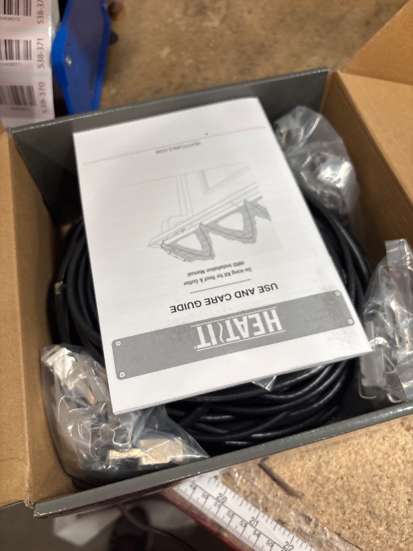 Photo 1 of ****cable's rubber coating shredded at some points *****HEATIT HIRD 100 feet 5 Watts Per Foot Roof & Gutter Snow De-Icing Cable ****cable's rubber coating shredded at some points *****