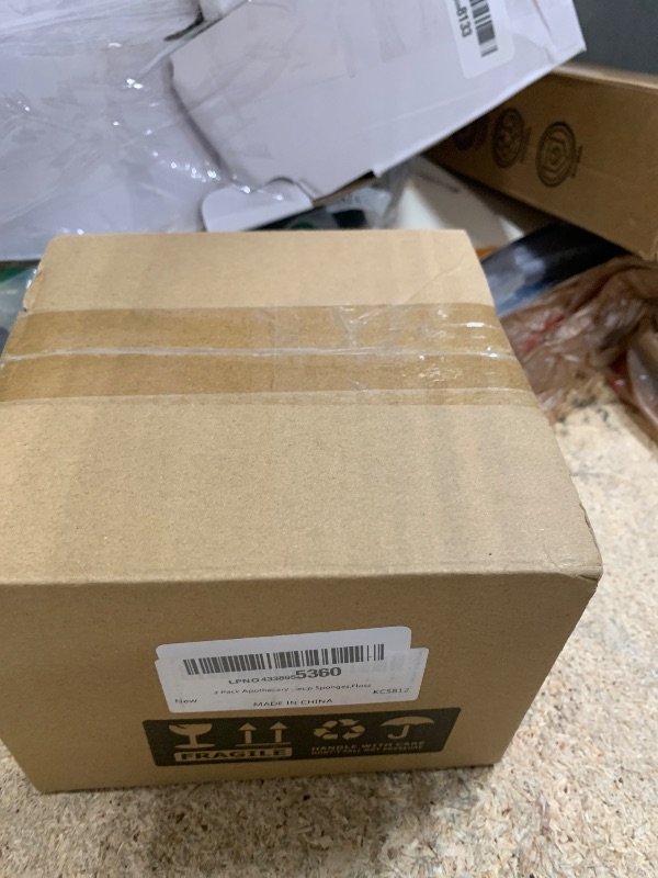 Photo 1 of 3 Pack Apothecary Jar Canisters Bathroom Vanity Organizer - Qtip Holder Storage Organizer Set Countertop Canister with Stainless Steel Lids &Cute Stickers for Qtips,Cotton Swabs,Makeup Sponges,Floss