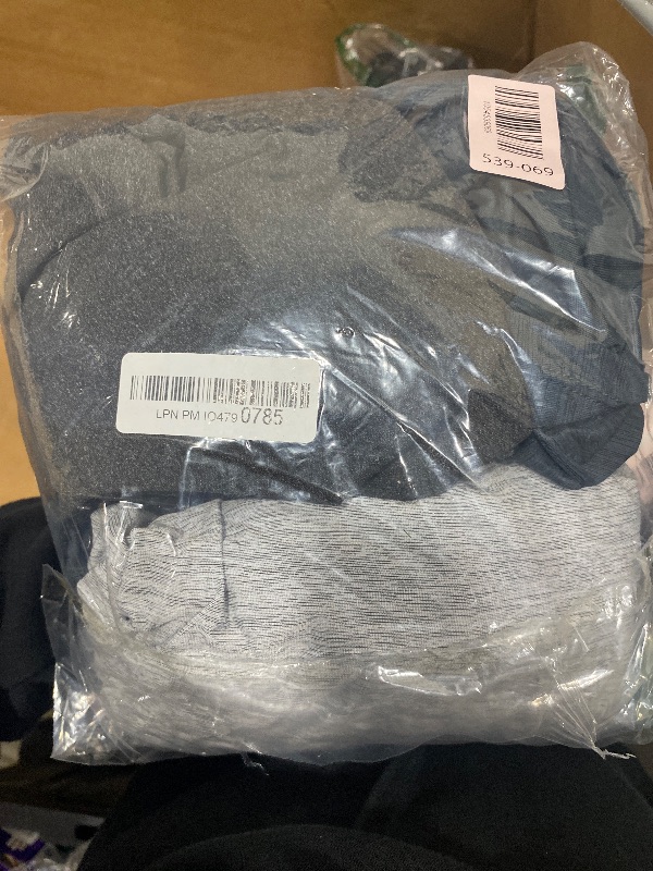 Photo 1 of (used) NELEUS Men's 3 Pack Dry Fit Running Shirt Long Sleeve Workout Athletic Shirts with Hoods,5071 Dark Grey,Light Grey,Slate Grey, US XL