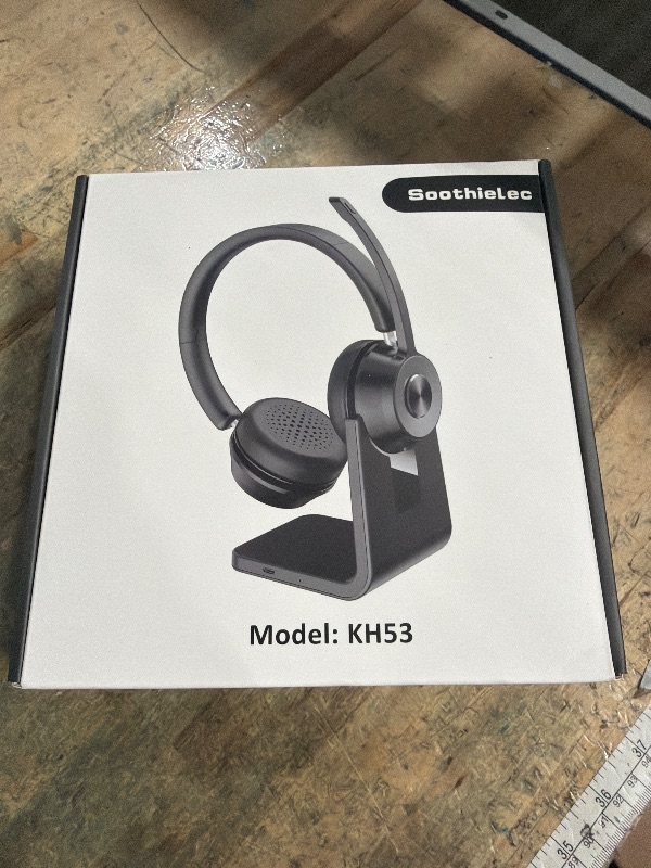 Photo 1 of (Upgraded Version) Wireless Headset, Bluetooth Headset with Noise Cancelling Microphone, Best Headphones with Mic Mute & USB Dongle for PC/Computer/Laptop/Cell Phones/Remote Work/Call Center