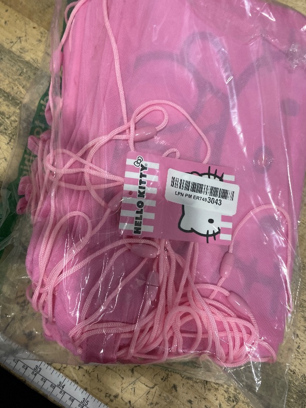 Photo 1 of Hello Kitty Party Favor Bags Set - Bundle Hello Kitty Drawstring Bags for Kids and Stickers | Sanrio Birthday Party Supplies