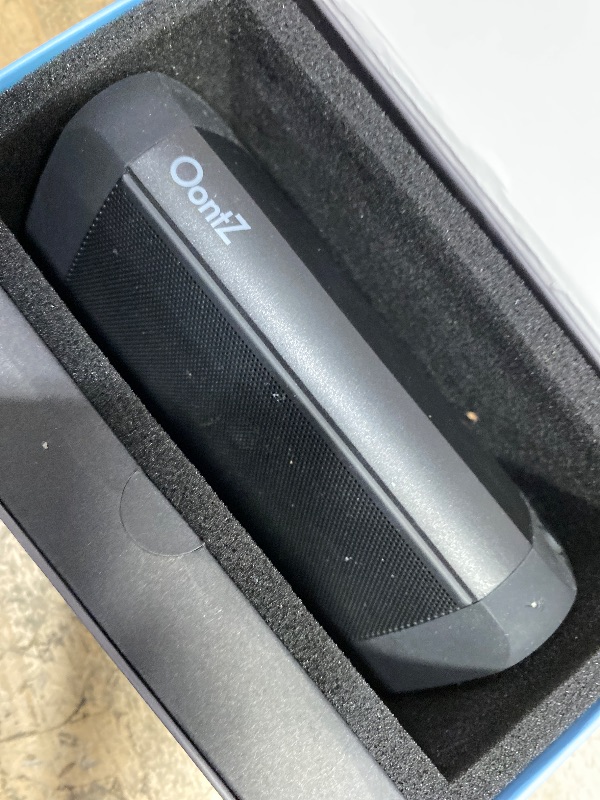 Photo 1 of **FOR PARTS/NON-FUNCTIONAL** OontZ Ultra Bluetooth Speaker 5.4 | IPX7 Waterproof, 14W Enhanced Sound, 20-Hr Battery, 100ft Range, Deep Bass & Clear Audio, Durable Speaker for Pool, Beach, and Shower (Black)