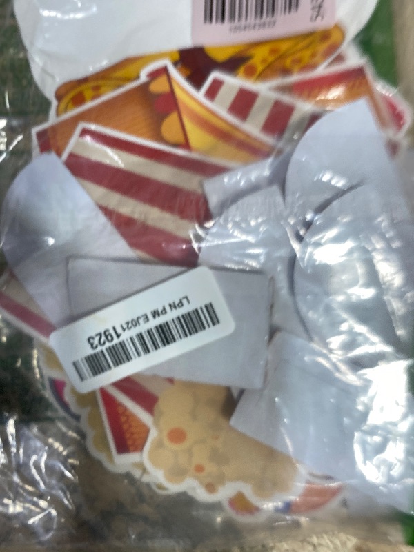 Photo 1 of  Carnival Party Decorations Circus Theme Party Decorations Carnival Centerpieces for Tables Cake Toppers Favors Supplies