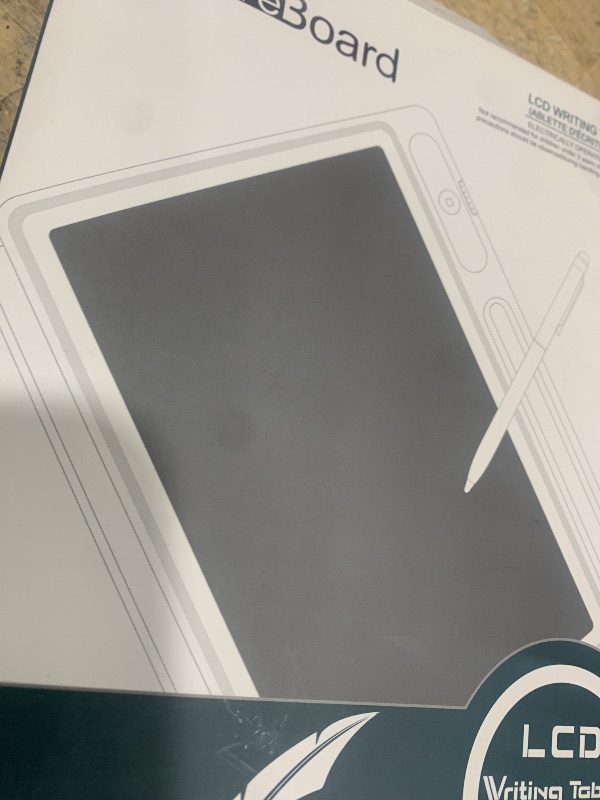 Photo 1 of **NON-ELECTRIC** 10 inch LCD Writing Tablet Electronic Writing Notebook with PU Protective Cover Erasable Drawing Pad Gift for Adults at Home Business Office(Black