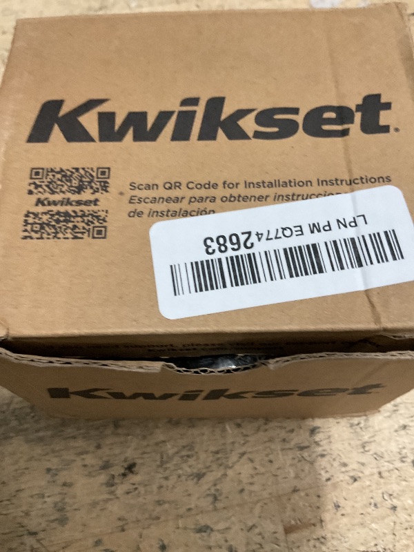 Photo 1 of **PHOTO FOR ITEM REFERENCE/ HAS PAINT DAMAGES** 1 Side Keyed Cylinder Deadbolt (MIXED COLOR 1 BLACK 1 SILVER)