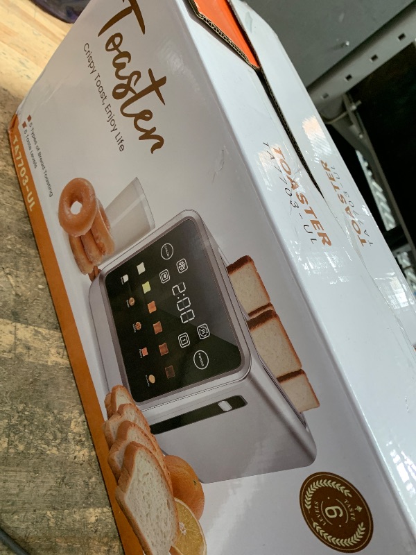 Photo 1 of Toaster 4 Slice, Digital Smart Touch Screen with Memory Function, Single Slot Tech, Stainless Steel Toaster Wide Slot for Bagels | 6 Toast Settings & 5 Bread Types | Defrost & Reheat