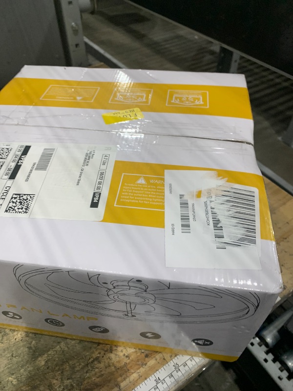 Photo 1 of **FOR PARTS/DOES'NT POWER ON** payel Ceiling Fans with Lights and Remote - Flush Mount Low Profile Ceiling Fans - 13” Bladeless Enclosed Ceiling Fans with Led Light and Stepless Dimming, Small Modern Ceiling Fan for Bedroom