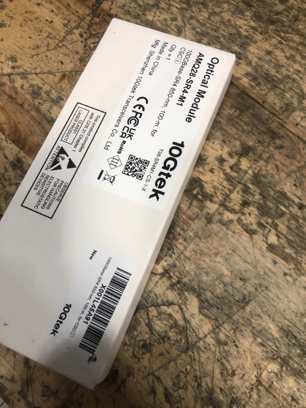 Photo 1 of 10Gtek QSFP28 100GBASE-SR4 Transceiver, 100G MPO MultiMode Optical Fiber Module for Cisco QSFP-100G-SR4-S, 850nm, DDM, 100m
