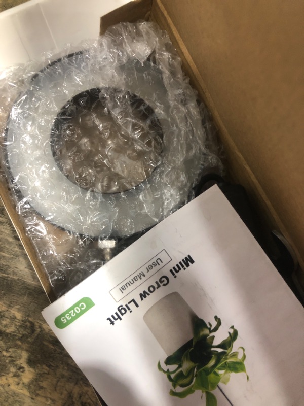 Photo 1 of **MISSING LIGHT STAND** LORDEM Plant Grow Light, Full Spectrum LED Light for Indoor Plants, Auto On/Off Timer, 4 Dimmable Brightness, Black